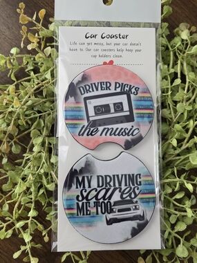Car Coaster Set - 'Driver Picks the Music